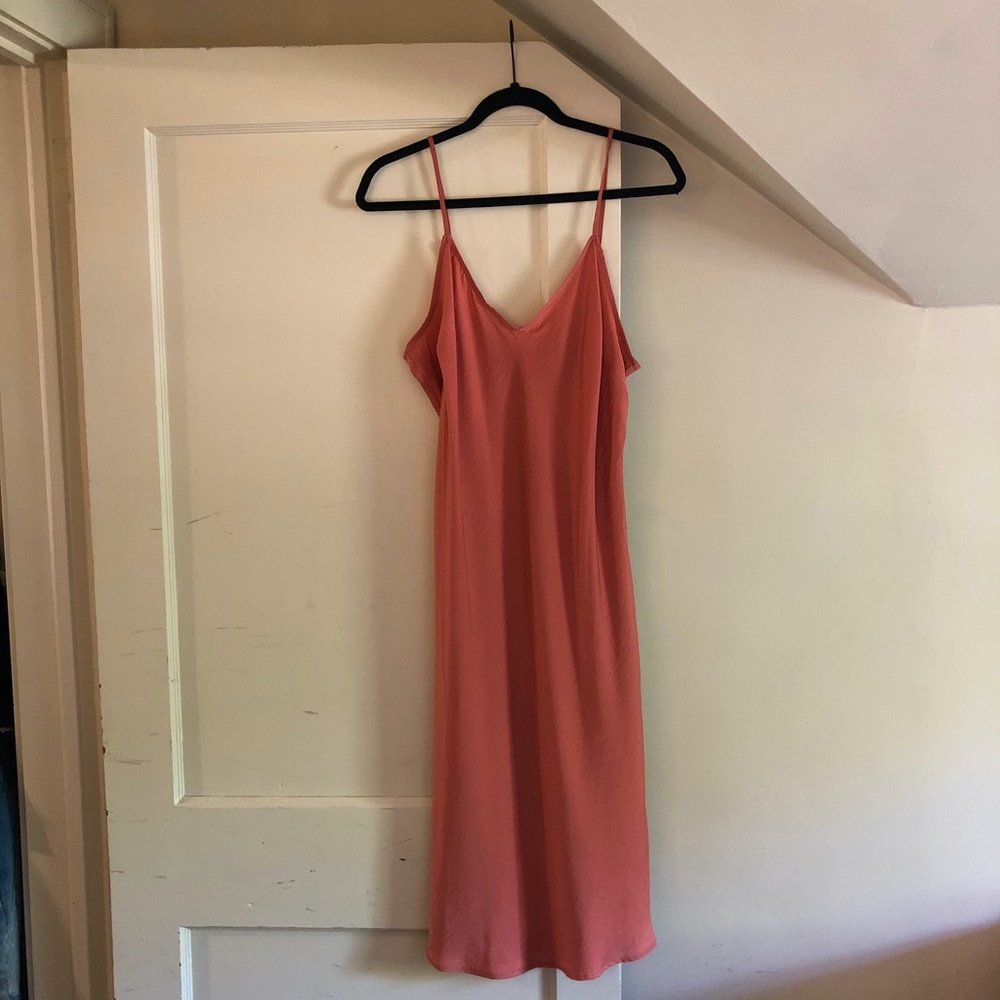 Coral Slip Dress